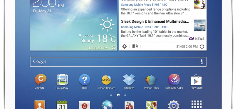 Új androidos táblagépek a Samsungtól