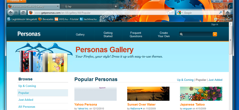 Öltöztessük fel a Firefoxot: egy helyen a leglátványosabb skinek!