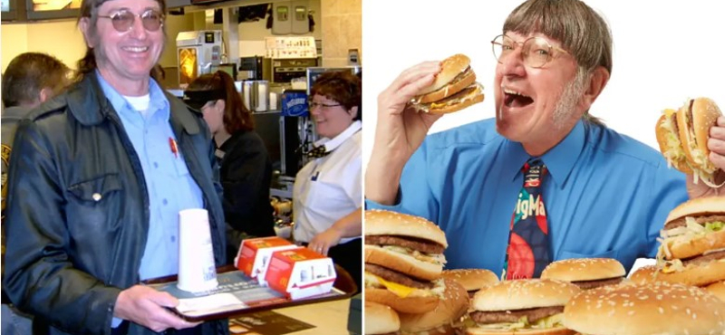 Több mint 50 éve él mekis kaján a hetvenéves Big Mac-evő világrekorder