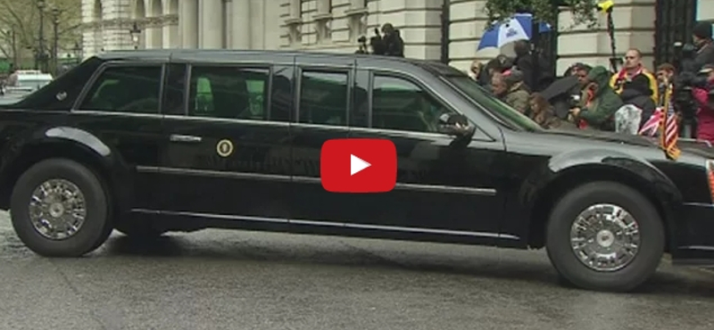 Rendesen megküzdött a keskeny utcával Barack Obama sofőrje – videó