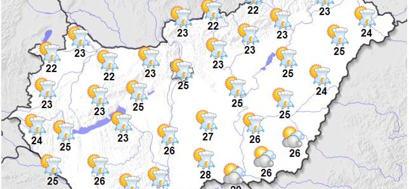 Szélrohamokat, zivatarokat és jégesőt is hoz a mai nap, a Dél-Dunántúlra piros riasztást adtak ki