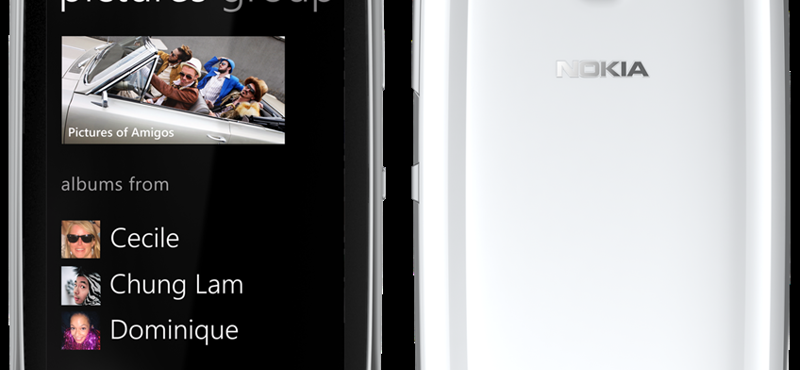 Dizájnos okostelefon: fehér Nokia Lumia 610 először a Vodafone-nál
