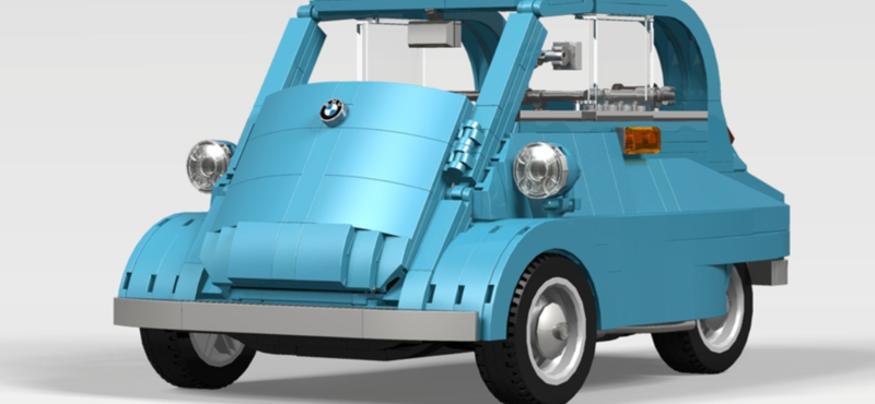 851 darabból áll össze a kicsi Lego BMW Isetta