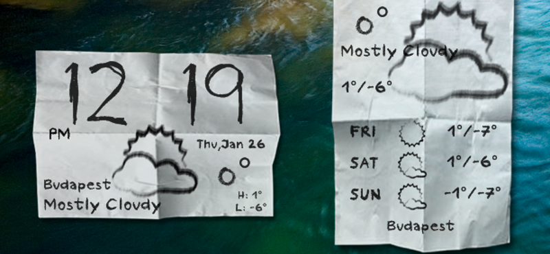 Látványos virtuális papírfecniken nézhetjük az időjárási adatokat a Windowsban!