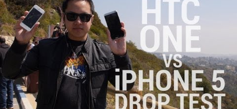 Törésteszt: HTC One vs. iPhone 5