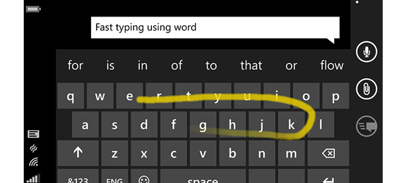 Gyorsabban és könnyebben gépelhet telefonján a különleges Microsoft-billentyűzettel