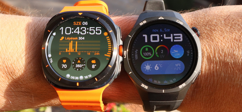 Okosórák csúcstalálkozója: teszten a Samsung Galaxy Watch Ultra és a Huawei Watch GT 5 Pro