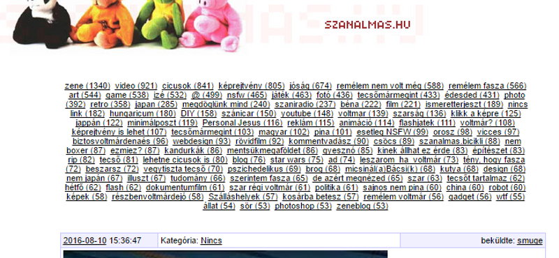 Megszűnt a szanalmas.hu