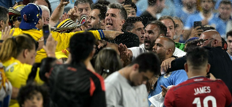 Lelátói tömegverekedésbe torkollt a Copa America elődöntője, Szoboszlai liverpooli csapattársa is nagyot kapott – videó