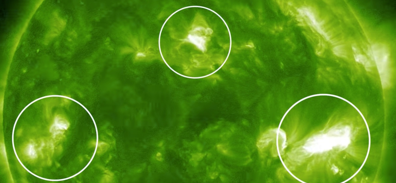 Explosions in four places shook the sun at the same time, and NASA recorded it all - on video