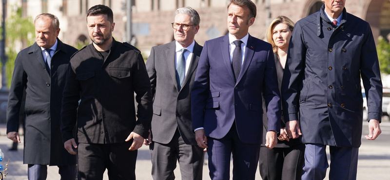 Közösen látogatott Kijevbe Merz, Macron, Starmer és Tusk