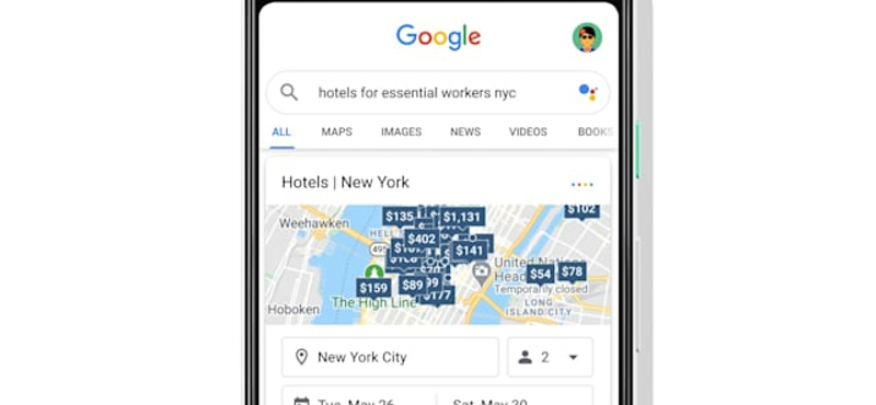 Új funkció a Google Térképen: könnyebben találhatnak szállást az orvosok, ápolók