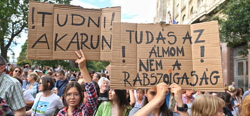 Élőláncot vonnak a tanárok hétfő reggel a Herman Ottó Gimnázium köré