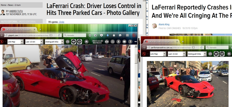 Világhírű lett a Budapesten összetört LaFerrari – fotó