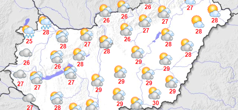 A nyár utolsó nekibuzdulása: vasárnap 30 fok is lehet