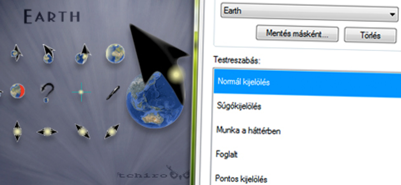 Legyen animált földgömb az egérkurzora a Windowsban
