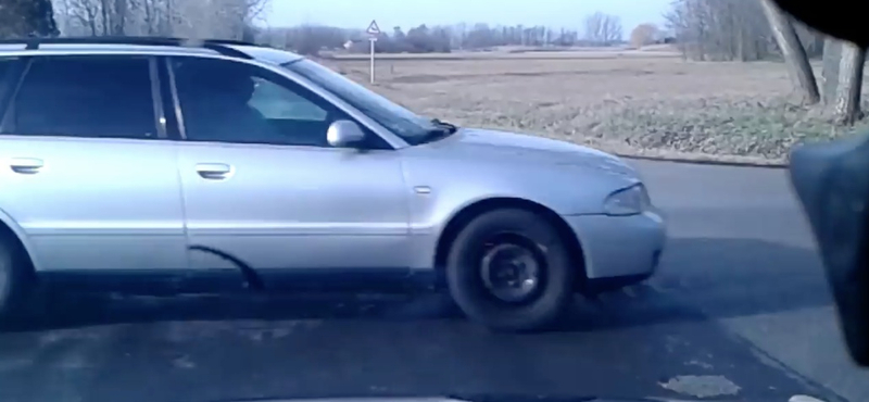 Életveszélyes, amit ez az audis művelt Bordánynál – videó