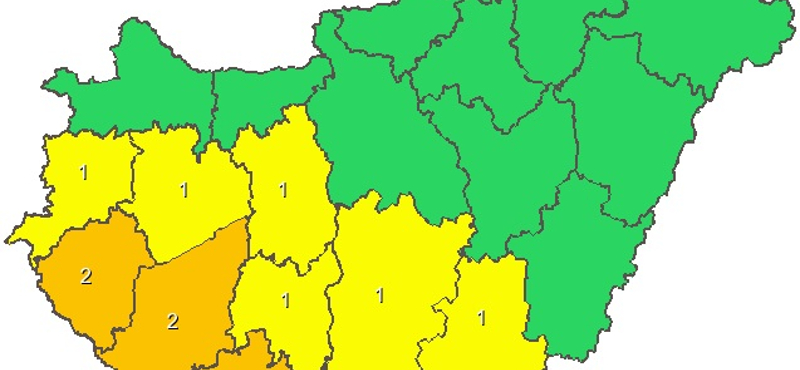 Figyelmeztetést adtak ki, jó pár fokkal esik a hőmérséklet