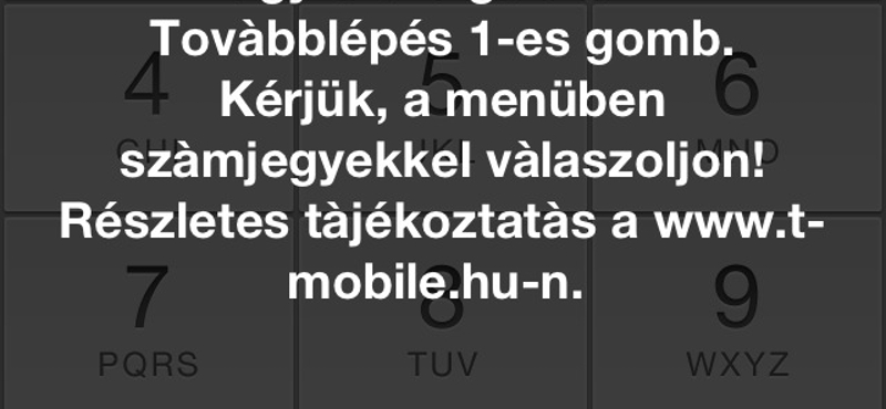 Kevesek által ismert kód a T-Mobile-nál