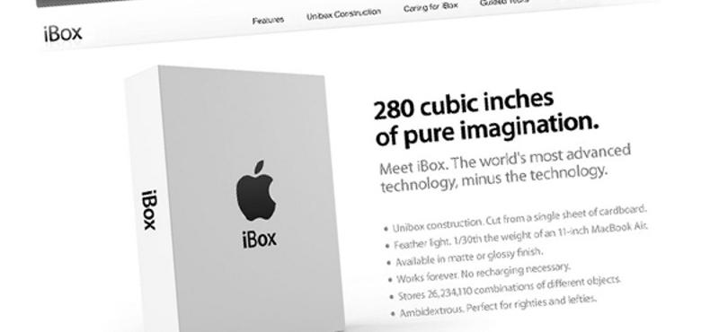 iBox - Apple doboz, termék nélkül