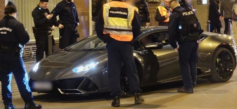 Lamborghinit és Maseratit is ellenőriztek a rendőrök a budapesti éjszakai razziában
