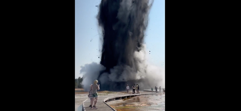 Óriási robbanás rázta meg a Yellowstone Nemzeti Parkot, videóra vették az egészet