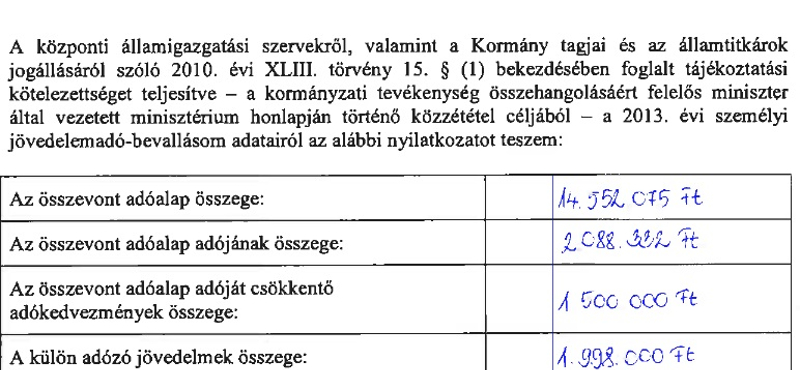 Lázár 1,5 milliós adóalapkedvezményt kapott