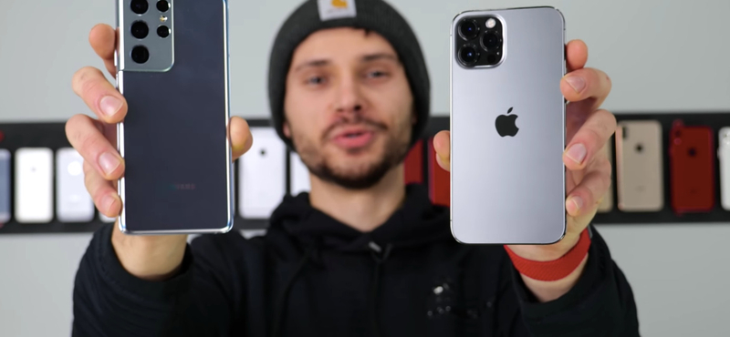 Videó: ejtésteszten a Samsung Galaxy S21 Ultra és az iPhone 12 Pro Max