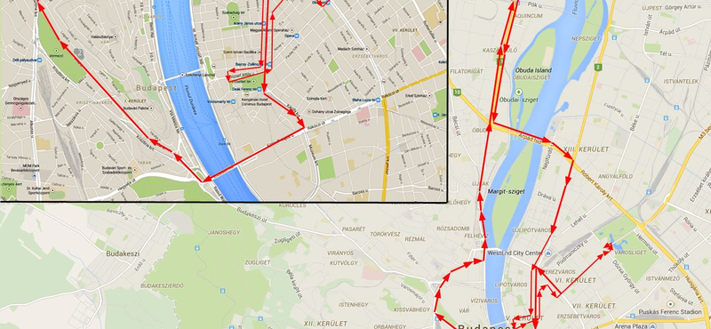 Térkép: Egész napos demonstráció bénítja ma Budapest több kerületét