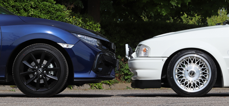 1987 kontra 2020: Ford Escort RS Turbo az új Honda Civic Sport ellen