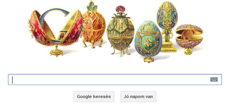 Fotó: a Google keresője ma a Fabergé-tojásokat ünnepli