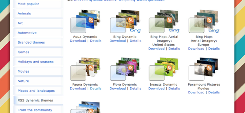 Dinamikus - internetről frissülő - témák letöltése a Windowshoz