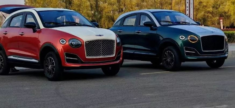 Még mindig vannak érthetetlen kínai klónautók, mint ez a Bentley-utánzat