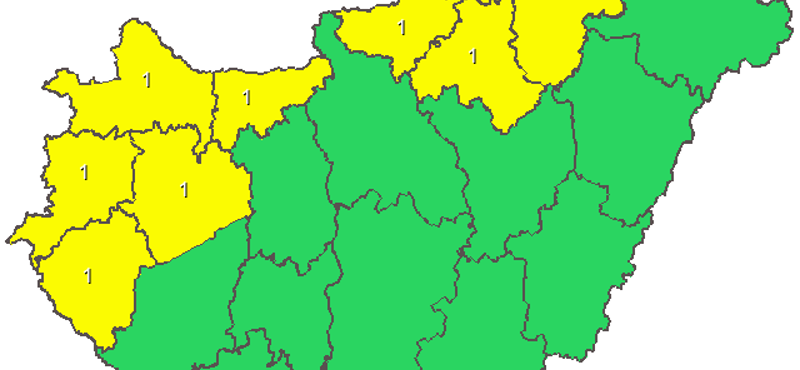 Figyelmeztetést adott ki több megyére a meteorológiai szolgálat