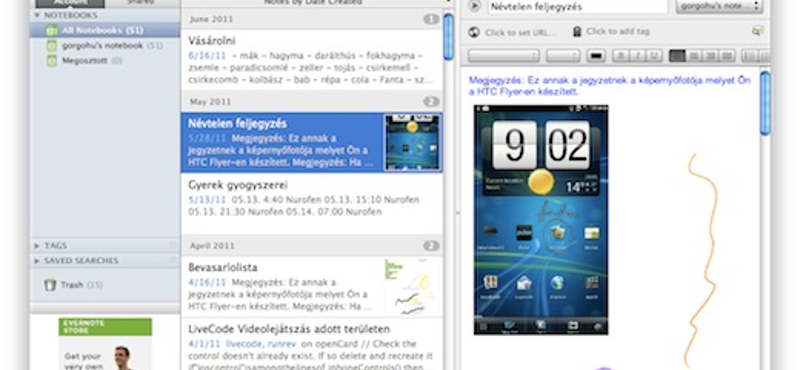 A hét maces alkalmazása: Evernote