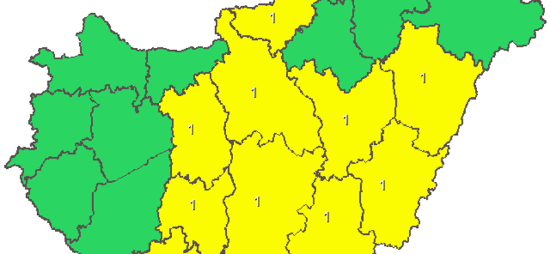 Közeleg a vihar, figyelmeztetést adtak ki az ország jó részére – térkép