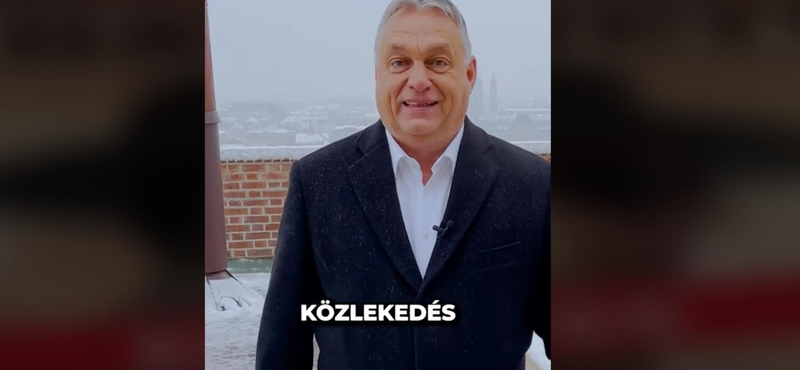 Orbán Viktor gúnyos kis rímmel reagált a budapesti hóhelyzetre