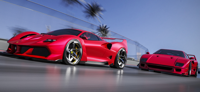 Végre egy gyönyörű új Ferrari, amely méltó az F40 emlékéhez
