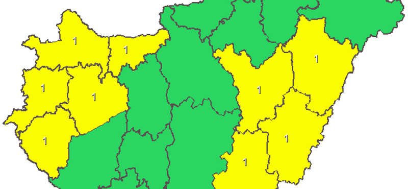 Heves eső, hó és szél miatt is figyelmeztetést adtak ki - térkép