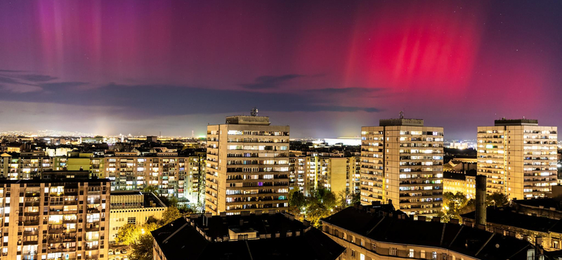 Budapestről is látszott a sarki fény - a hvg.hu fotósának képei