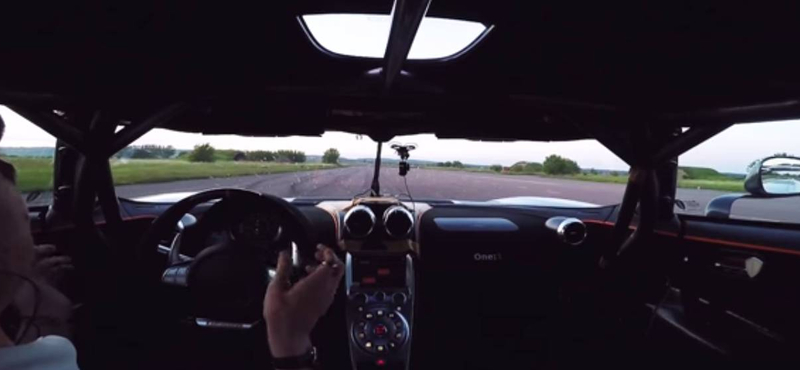 Videó: Brutális csúcsot döntött a Koenigsegg 1360 lóerős rakétája