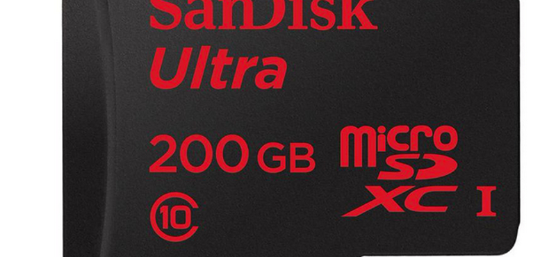 Rengeteg tárhely a mobilon: itt a 200 GB-os microSD kártya