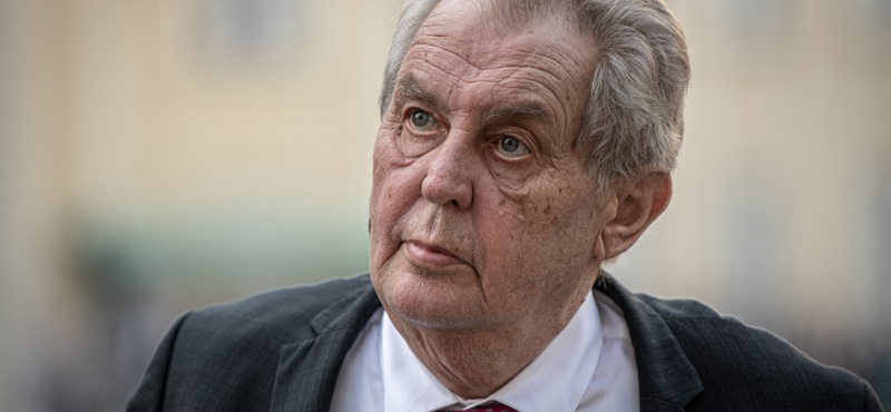 Milos Zeman jelenleg nem képes ellátni az elnöki feladatait – állítja a szenátus elnöke a kórházra hivatkozva