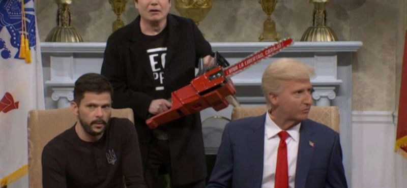 A Saturday Night Live újrajátszotta a Trump-Zelenszkij sajtótájékoztatót, és még katasztrofálisabb lett, mint az eredeti