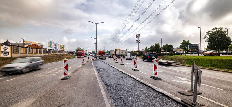 A forgalommal szemben készítenek buszsávot Dunaharasztiban