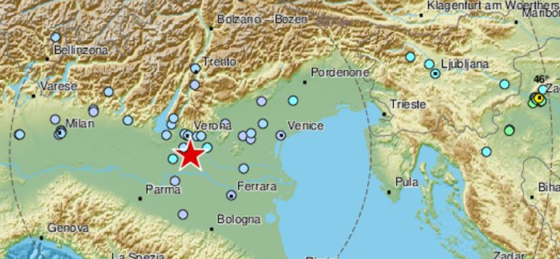 Olaszországban is megmozdult a föld a horvát földrengés után