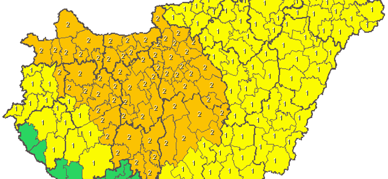 Már narancssárga riasztás van több helyen a szél miatt