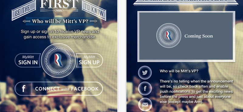 Kövesse iPhone-on vagy androidon Romney nagy bejelentését