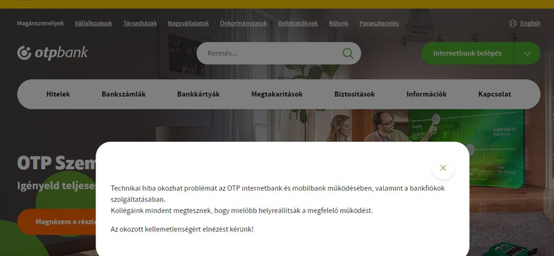 Helyreállt az OTP netes és mobilbankja