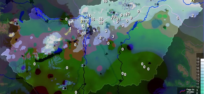 Komoly számokat mutat már Magyarország hótérképe